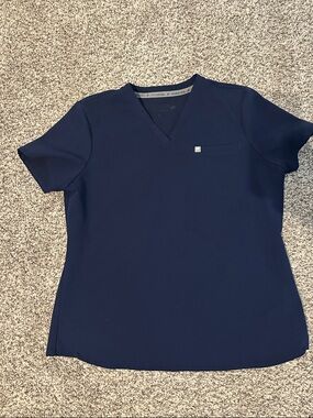 Fabletics Deep Navy V-Neck Short Sleeve Top